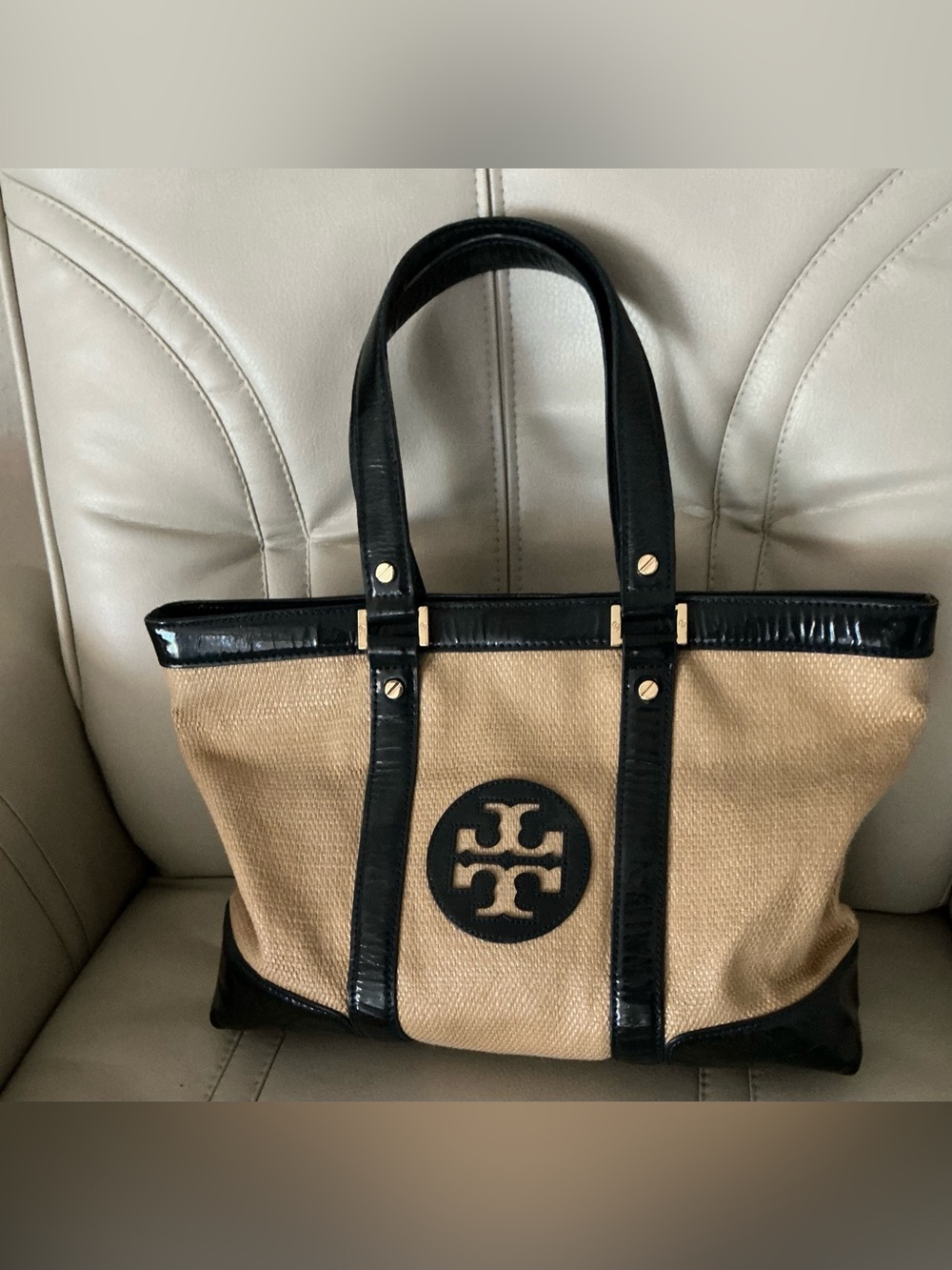 Tory Burch straw tote